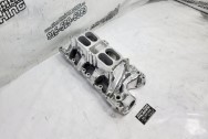 Edelbrock Aluminum Intake Manifold AFTER Chrome-Like Metal Polishing and Buffing Services / Restoration Services - Aluminum Polishing Polishing Services