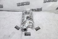 Edelbrock Aluminum Intake Manifold AFTER Chrome-Like Metal Polishing and Buffing Services / Restoration Services - Aluminum Polishing Polishing Services