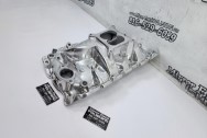 Chevy Big Block Aluminum Intake Manifold AFTER Chrome-Like Metal Polishing and Buffing Services / Restoration Services - Aluminum Polishing - Intake Polishing Services