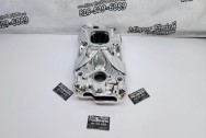Edelbrock Aluminum Intake Manifold AFTER Chrome-Like Metal Polishing and Buffing Services / Restoration Services - Aluminum Polishing - Intake Polishing Services