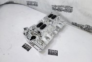 Offenhauser Aluminum Intake Manifold AFTER Chrome-Like Metal Polishing - Aluminum Polishing - Intake Manifold Polishing Services