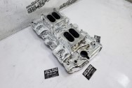 Offenhauser Aluminum Intake Manifold AFTER Chrome-Like Metal Polishing - Aluminum Polishing - Intake Manifold Polishing Services
