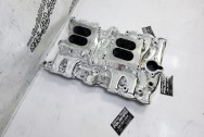 Offenhauser Aluminum Intake Manifold AFTER Chrome-Like Metal Polishing - Aluminum Polishing - Intake Manifold Polishing Services
