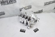 Mazda Aluminum Intake Manifold AFTER Chrome-Like Metal Polishing - Aluminum Polishing - Intake Manifold Polishing Services