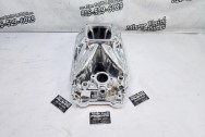 Edelbrock Aluminum Intake Manifold AFTER Chrome-Like Metal Polishing - Aluminum Polishing - Intake Manifold Polishing Service