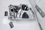 Edelbrock Aluminum Intake Manifold AFTER Chrome-Like Metal Polishing - Aluminum Polishing - Intake Manifold Polishing Service