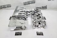 Ford Mustang GT Alumininum Upper and Lower Intake Manifold AFTER Chrome-Like Metal Polishing - Aluminum Polishing - Intake Manifold Polishing Service