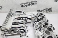 Ford Mustang GT Alumininum Upper and Lower Intake Manifold AFTER Chrome-Like Metal Polishing - Aluminum Polishing - Intake Manifold Polishing Service