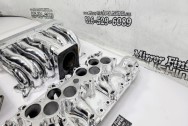 Ford Mustang GT Alumininum Upper and Lower Intake Manifold AFTER Chrome-Like Metal Polishing - Aluminum Polishing - Intake Manifold Polishing Service