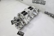 Edelbrock Aluminum Intake Manifold AFTER Chrome-Like Metal Polishing - Aluminum Polishing - Intake Manifold Polishing Service