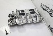 Edelbrock Aluminum Intake Manifold AFTER Chrome-Like Metal Polishing - Aluminum Polishing - Intake Manifold Polishing Service