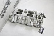 Edelbrock Aluminum Intake Manifold AFTER Chrome-Like Metal Polishing - Aluminum Polishing - Intake Manifold Polishing Service