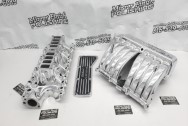 Edelbrock Aluminum Upper and Lower Intake Manifolds AFTER Chrome-Like Metal Polishing - Aluminum Polishing - Intake Manifold Polishing Service Plus Custom Painting Services