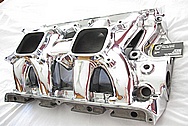 V8 Aluminum Intake Manifold AFTER Chrome-Like Metal Polishing and Buffing Services