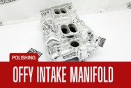 Offenhauser Aluminum Intake Manifold AFTER Chrome-Like Metal Polishing | Intake Manifold Polishing | Aluminum Polishing Services