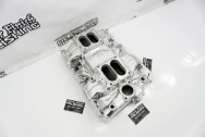 Offenhauser Aluminum Intake Manifold AFTER Chrome-Like Metal Polishing | Intake Manifold Polishing | Aluminum Polishing Services