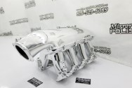 Holley EFI Aluminum Intake Manifold AFTER Chrome-Like Metal Polishing | Intake Manifold Polishing | Aluminum Polishing Services