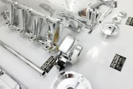 Holley EFI Aluminum Intake Manifold AFTER Chrome-Like Metal Polishing | Intake Manifold Polishing | Aluminum Polishing Services