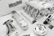 Holley EFI Aluminum Intake Manifold AFTER Chrome-Like Metal Polishing | Intake Manifold Polishing | Aluminum Polishing Services