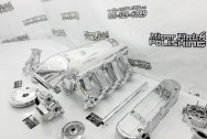 Holley EFI Aluminum Intake Manifold AFTER Chrome-Like Metal Polishing | Intake Manifold Polishing | Aluminum Polishing Services