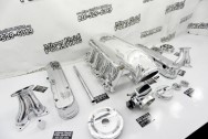 Holley EFI Aluminum Intake Manifold AFTER Chrome-Like Metal Polishing | Intake Manifold Polishing | Aluminum Polishing Services