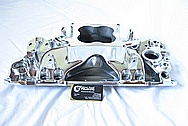 Aluminum V8 Holley Intake Manifold AFTER Chrome-Like Metal Polishing and Buffing Services