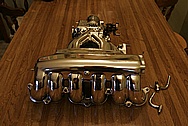 Toyota Supra 2JZGTE Aluminum Intake Manifold AFTER Chrome-Like Metal Polishing and Buffing Services