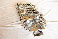 Ford Aluminum V8 Intake Manifold AFTER Chrome-Like Metal Polishing and Buffing Services