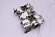 Vintage Aluminum Ford Thunderbird Aluminum Intake Manifold AFTER Chrome-Like Metal Polishing and Buffing Services