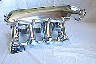 Aluminum Holley EFI Chevy LS1 V8 Intake Manifold AFTER Chrome-Like Metal Polishing and Buffing Services