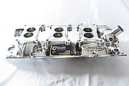 Aluminum V8 Intake Manifold AFTER Chrome-Like Metal Polishing and Buffing Services