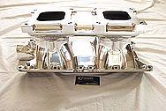 Weiand Big Block Ford Aluminum V8 Intake Manifold AFTER Chrome-Like Metal Polishing and Buffing Services