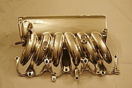 Toyota Supra 2JZGTE Aluminum Intake Manifold AFTER Chrome-Like Metal Polishing and Buffing Services