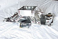 Rough Cast V8 Aluminum Intake Manifold AFTER Chrome-Like Metal Polishing and Buffing Services