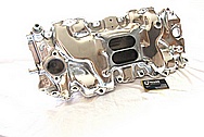 1970 Chevy Big Block V8 Vintage Aluminum Intake Manifold AFTER Chrome-Like Metal Polishing and Buffing Services