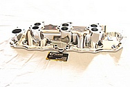 Edelbrock Aluminum Intake Manifold AFTER Chrome-Like Metal Polishing and Buffing Services