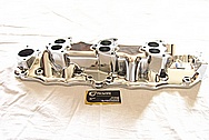 Edelbrock Aluminum Intake Manifold AFTER Chrome-Like Metal Polishing and Buffing Services