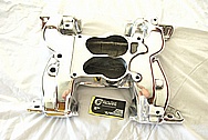 Aluminum V8 Intake Manifold AFTER Chrome-Like Metal Polishing and Buffing Services