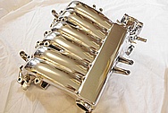 Mitsubishi 3000GT Aluminum Intake Manifold AFTER Chrome-Like Metal Polishing and Buffing Services