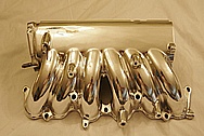 Toyota Supra 2JZGTE Aluminum Intake Manifold AFTER Chrome-Like Metal Polishing and Buffing Services