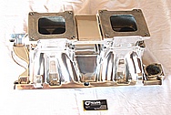 Aluminum Tunnel Ram Intake Manifold AFTER Chrome-Like Metal Polishing and Buffing Services