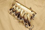 Toyota Supra 2JZGTE Aluminum Intake Manifold AFTER Chrome-Like Metal Polishing and Buffing Services