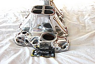 Weiand 350 Chevrolet 1940 Coupe Aluminum V8 Intake Manifold AFTER Chrome-Like Metal Polishing and Buffing Services