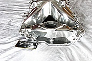 Aluminum V8 Intake Manifold AFTER Chrome-Like Metal Polishing and Buffing Services Plus Painting Services