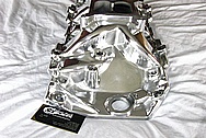 Chevy Aluminum Intake Manifold AFTER Chrome-Like Metal Polishing and Buffing Services / Restoration Services 