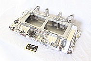 Weiand Aluminum Blower Intake Manifold AFTER Chrome-Like Metal Polishing and Buffing Services / Restoration Services