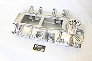 Weiand Aluminum Blower Intake Manifold AFTER Chrome-Like Metal Polishing and Buffing Services / Restoration Services