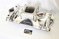 Weiand Team G Aluminum Intake Manifold AFTER Chrome-Like Metal Polishing and Buffing Services / Restoration Services