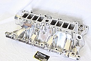 Ford Mustang Edelbrock Upper and Lower Aluminum Intake Manifold AFTER Chrome-Like Metal Polishing and Buffing Services / Restoration Services