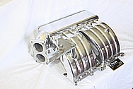 Ford Mustang Edelbrock Upper and Lower Aluminum Intake Manifold AFTER Chrome-Like Metal Polishing and Buffing Services / Restoration Services